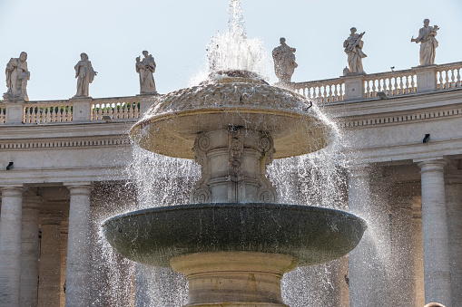 Beautiful Bernini Fountain in Vatican, Italy