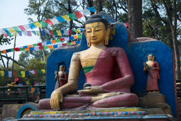 istock Swayambhunath Buddhist temple in Kathmandu. 1393497612