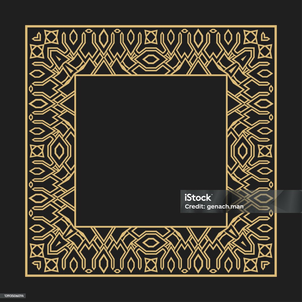 Modern Frame Designs Rectangular Shape A Geometric Rectangular Stylish Frame Stock Illustration - Download ...