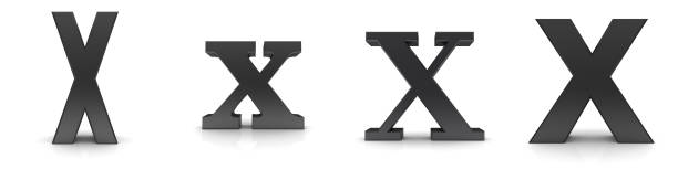 istock X letter black capital letter cross sign 3d rendering isolated on white background 1393507239
