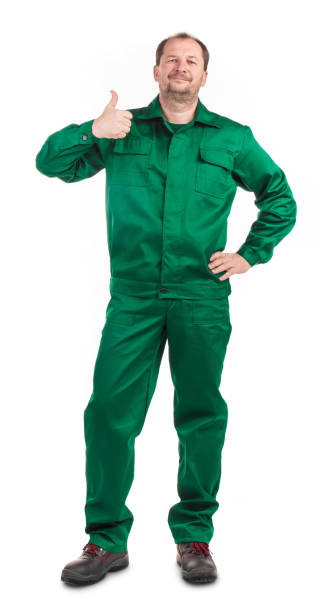 istock A worker in overalls gives a thumbs up. 1393508402