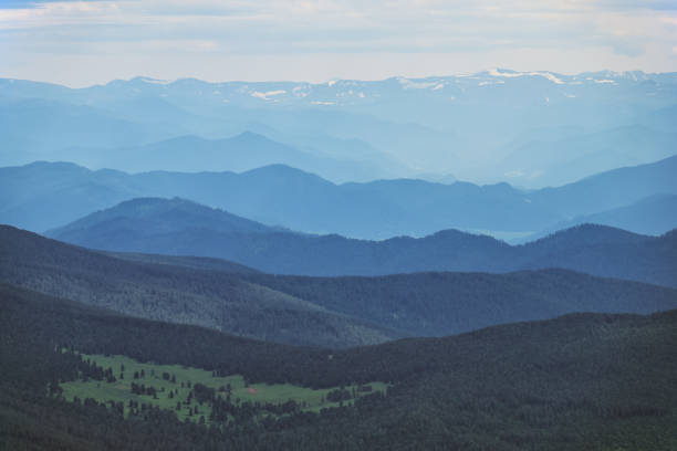 istock Altai mountain landscape. View from Mount Sarlyk to the west. 1393513103