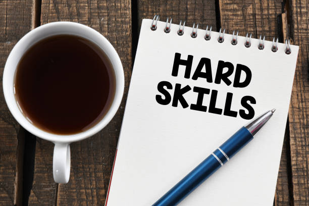 istock HARD SKILLS words in an office notebook. 1393519669