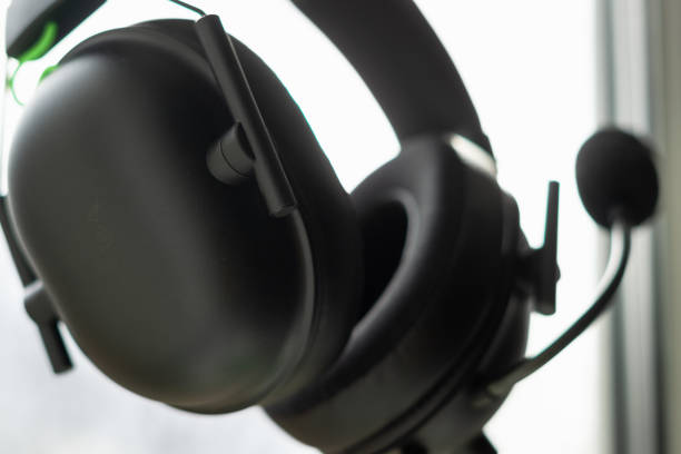 istock headphones and microphone 1393523980