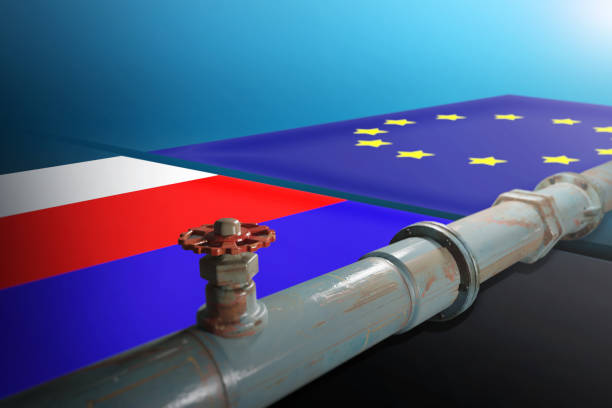 러시아와 유럽의 에너지 관계 - nord stream 뉴스 사진 이미지