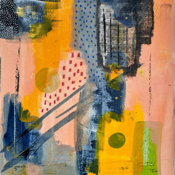istock Abstract background from the smears of acrylic paint. Mixing multicolored oil paint. Textured arrangements. Abstract modern print . Wall art. Poster. 1393538183
