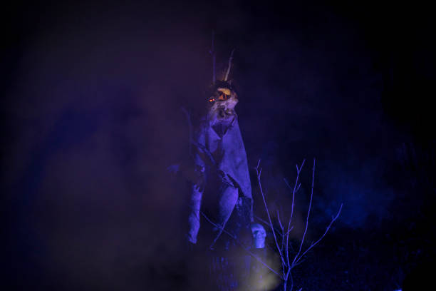 Spooky Ghost Monster In The Night.
