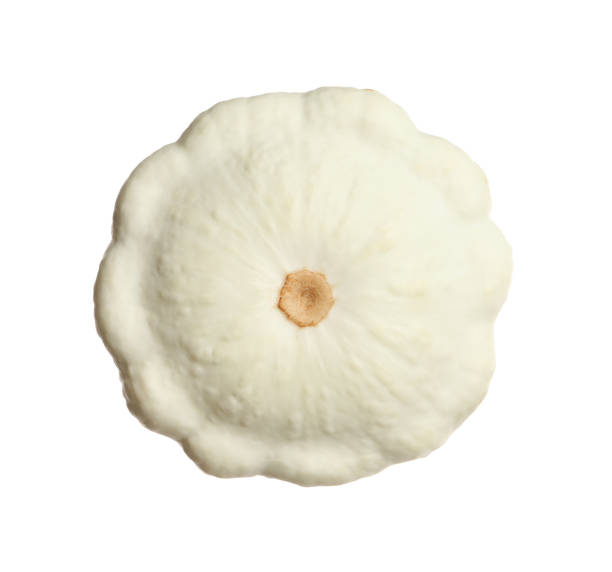 istock Fresh ripe pattypan squash isolated on white 1393550935
