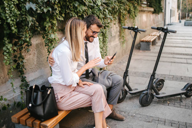 istock Business people sitting on a bench 1393557110
