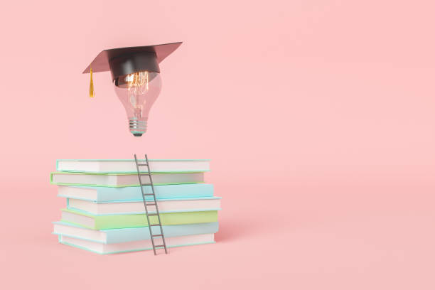 istock Concept of getting degree and graduation on 3d illustration 1393561487