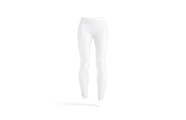 istock Blank white women sport leggings mockup, front view 1393569006