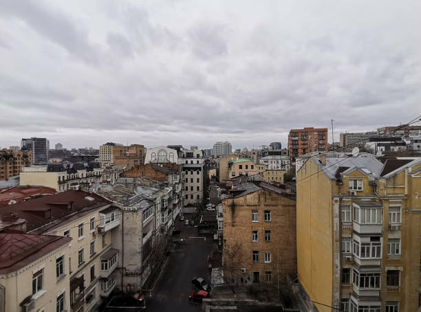 istock Kyiv city rooftops under cloudy sky 1393575961