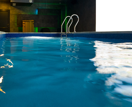 modern indoor swimming pool. spa in the hotel.