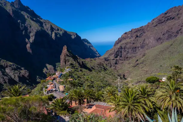 The beautiful Masca the mountain municipality in the north of Tenerife, Canary Islands