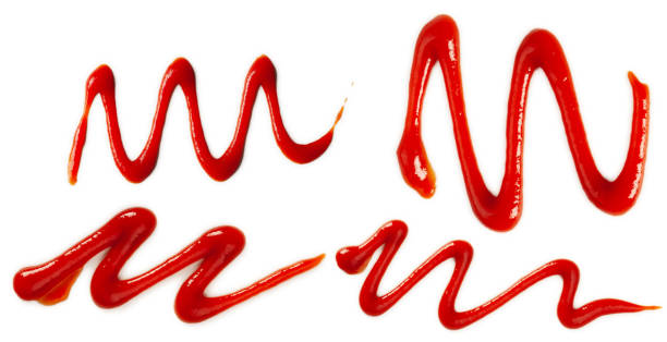 istock Ketchup spots and lines. 1393582106
