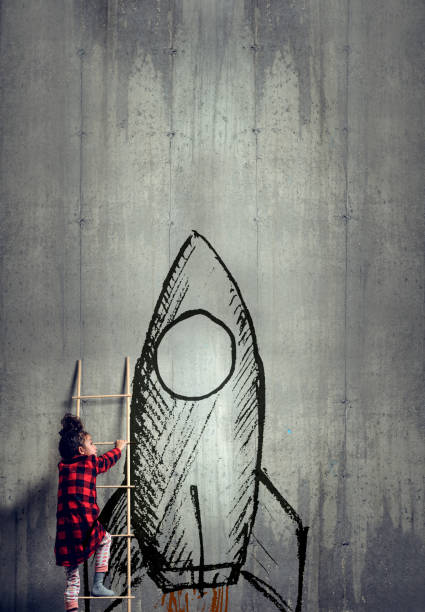 istock Little girl with big dreams 1393582479