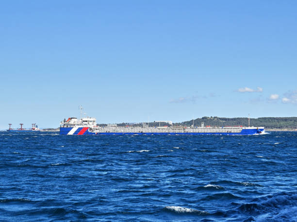 Russian cargo ship crossing Canakkale strait