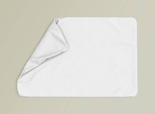 istock Top View of Towel on Green Background 1393589256