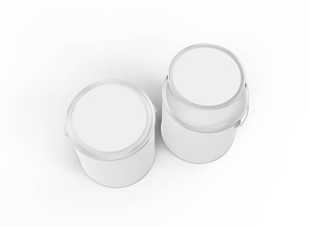 istock Top View of Two Paint Buckets 1393589558