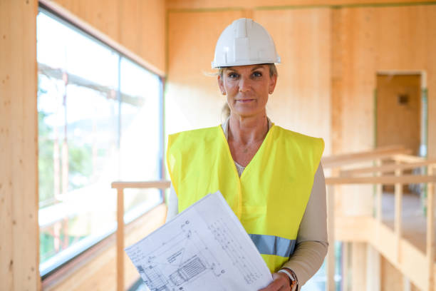 istock Professional Mature Female Architect Portrait 1393591936