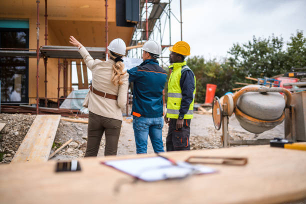 istock Construction Team Meets Outdoors 1393592047
