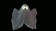 istock Spooky white ghost. Halloween horror concept 1393595355