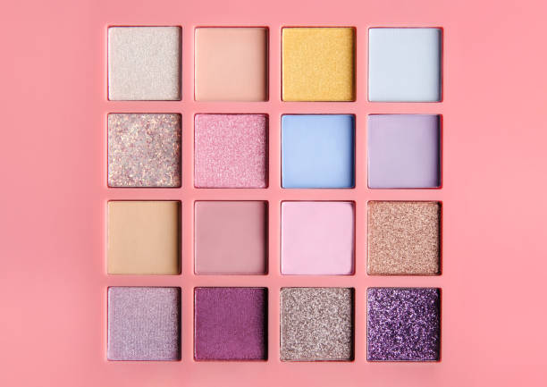 istock Make up shimmer pigment bright colorful eyeshadow palette. 1393602104