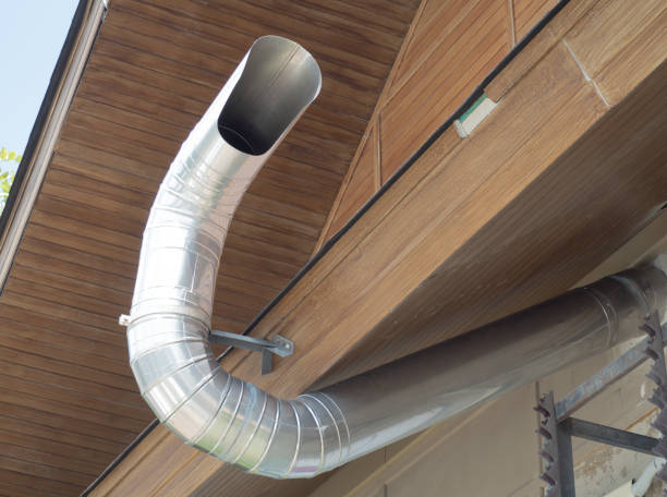 tubo di ventilazione e condizionamento dell'aria. - industry factory refrigeration pipe foto e immagini stock