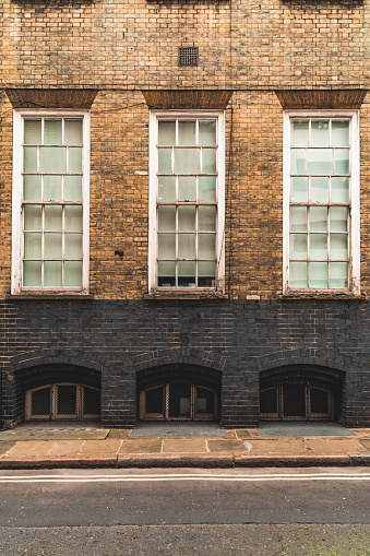 Classic architectural wall in London street