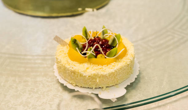 Colorful cakes at birthday party