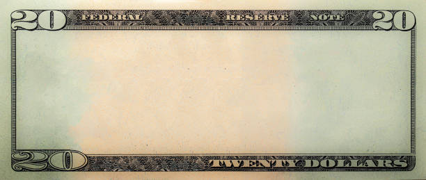 istock Closeup of front side of 20 dollar 1393614403