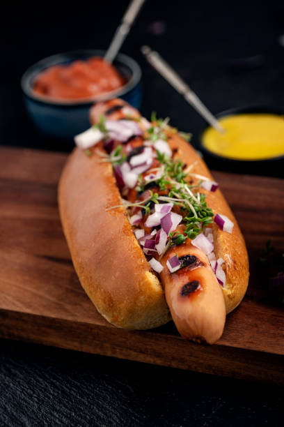 istock Hot Dog With Onions and Relishes 1393615955