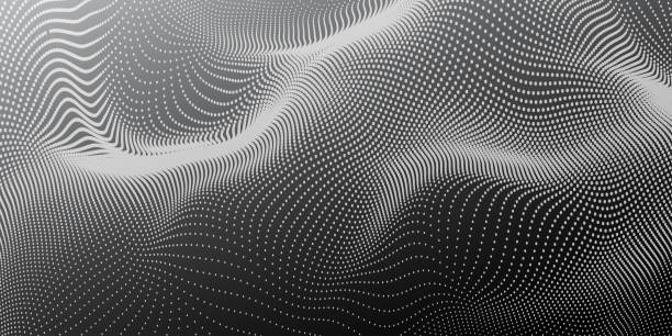 abstrakten polygonalen raum low-poly dunklen hintergrund mit dem verbinden von punkten und linien - connect the dots polka dot spotted backgrounds stock-grafiken, -clipart, -cartoons und -symbole