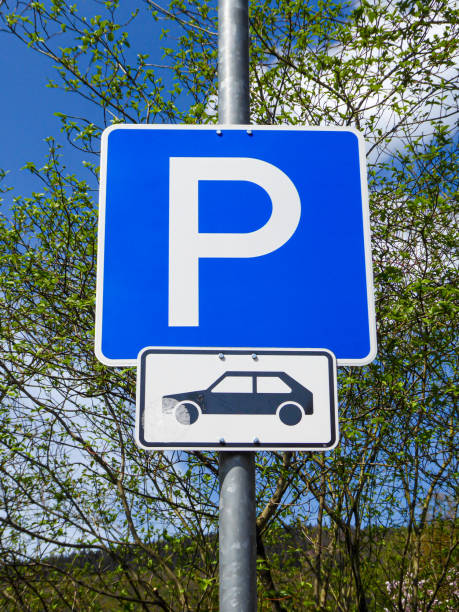 istock parking sign in Germany 1393624416