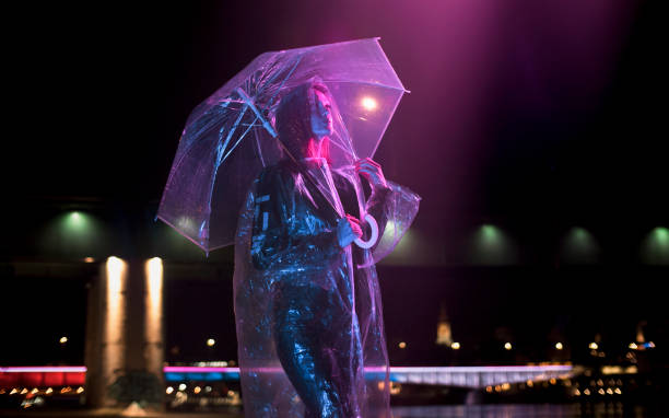 Futuristic fashion outfit