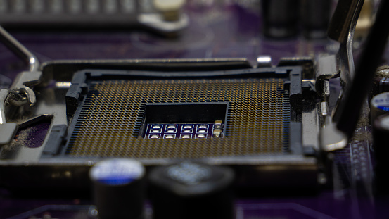 processor socket on a old motherboard