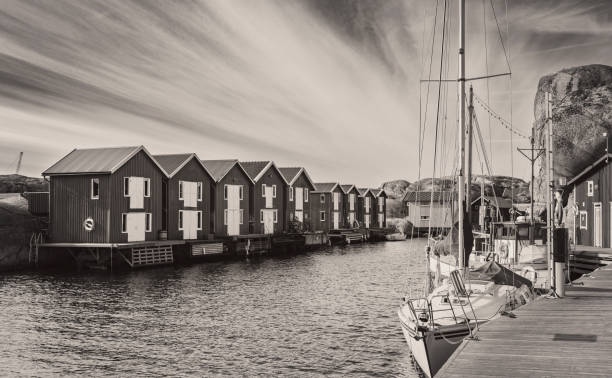 Fishing village in Smogen, Bohuslan, Sweden.