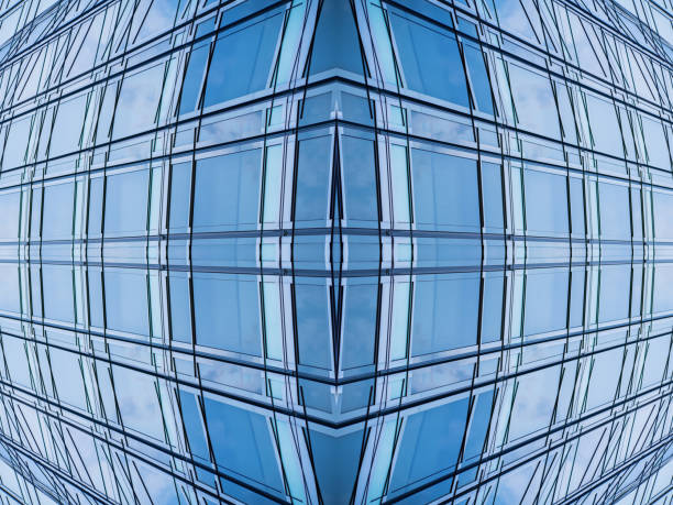 istock Architecture details Modern Building Glass facade Business background 1393633288