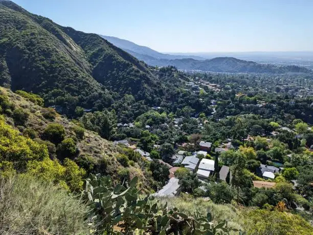 Photo of View of Arcadia and the San Gabriel Mountains from the Mt. Wilson Trail, Los Angeles County, California
