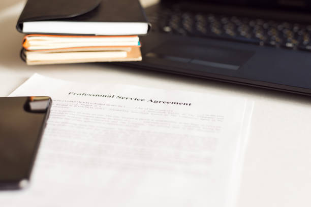 istock Financial documents - notebooks, smartphone, laptop, documents in the office. Business, science, long hours of work. 1393634618