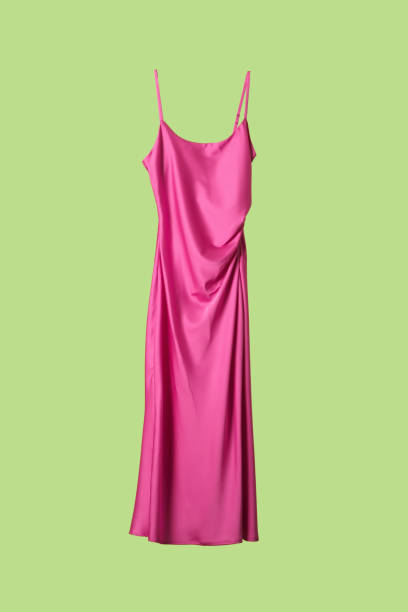 istock Studio shot of floating long silk camisole dress 1393634703