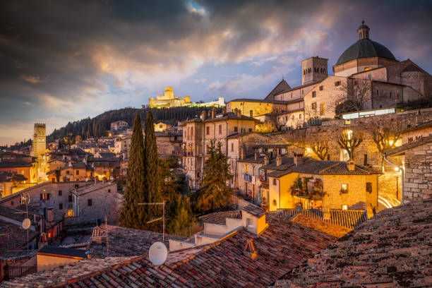istock Assisi, Italy Hilltop Old Town Skyline 1393634930