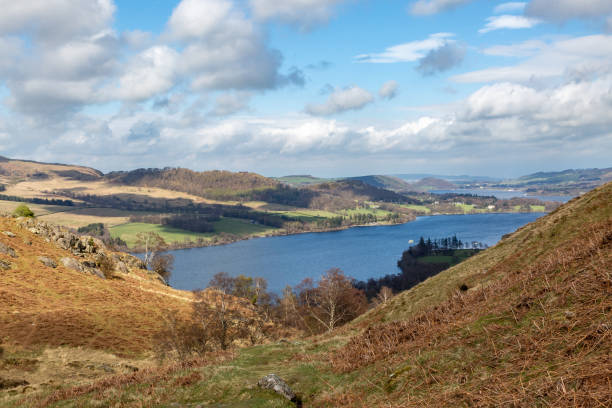istock Looking down from a mountainside towards Ullswater in Cumbria 1393634984