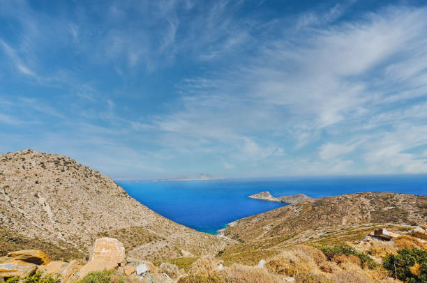 istock Mountain and sea in Ios island 1393637484