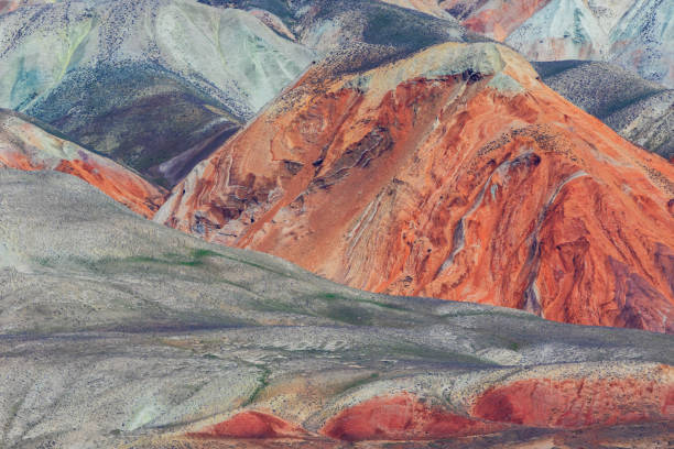 istock Multicolored beautiful mountains in Azerbaijan 1393639440