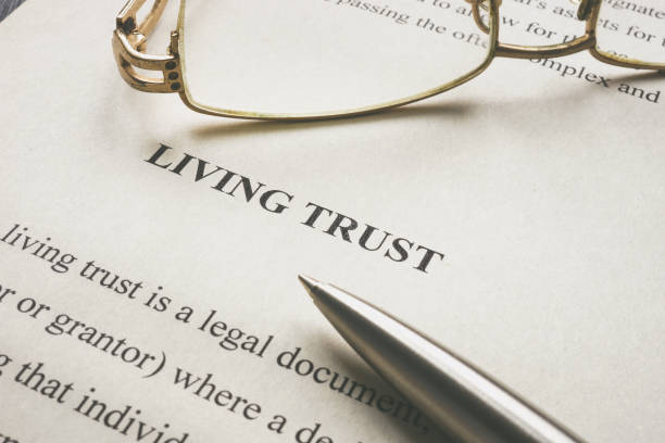 istock Info about Living trust and glasses on it. 1393639450
