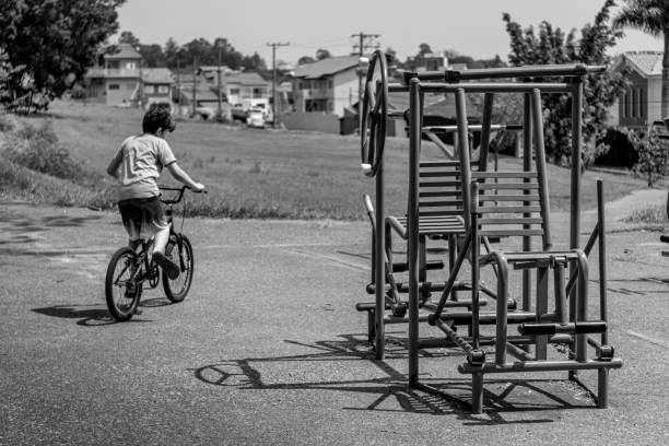 Old ride-on pony at the park