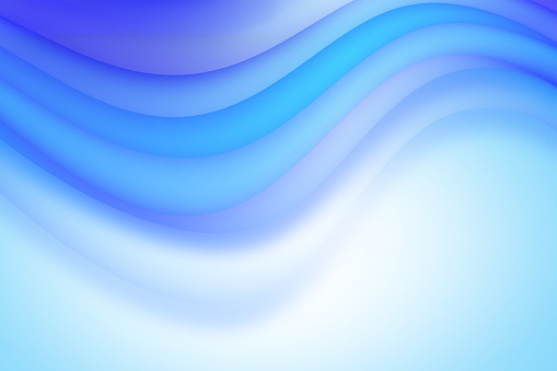 Decorative fragility and softness light blue gradient waves. Design for beautiful brochures, flyers, business, banners, marketing...