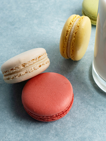Macaroon, Cake, Dessert, Food and drink, Cooking, Almond, Baked Pastry Item, Bakery, Milk