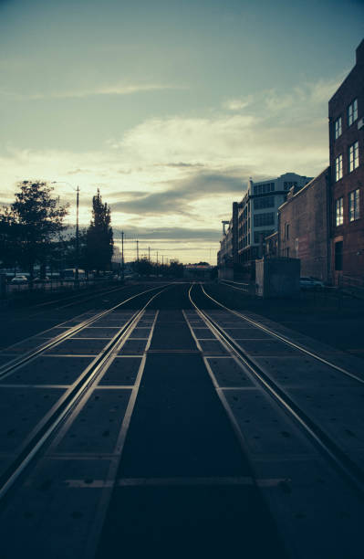 istock Railroad Tracks in Seattle Washington 1393644728